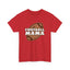 Football Mama Heavy Cotton Tee Express Delivery Available