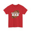 Football Dad Heavy Cotton Tee Express Delivery Available